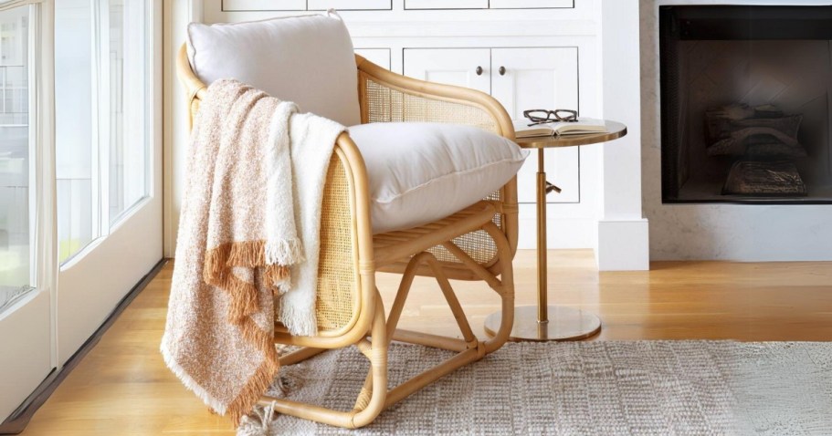 30% Off Target Furniture Sale | Boho Woven Chair w/ Cushions Only $196 Shipped