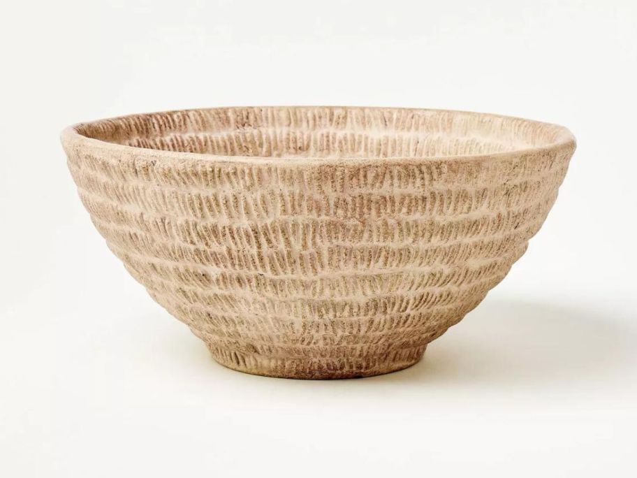 Threshold with Studio McGee Ceramic Textured Bowl Brown