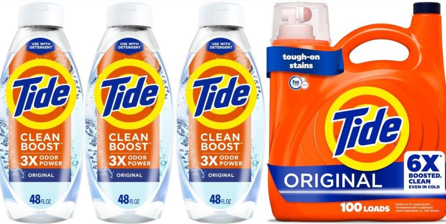 Three different tide items 