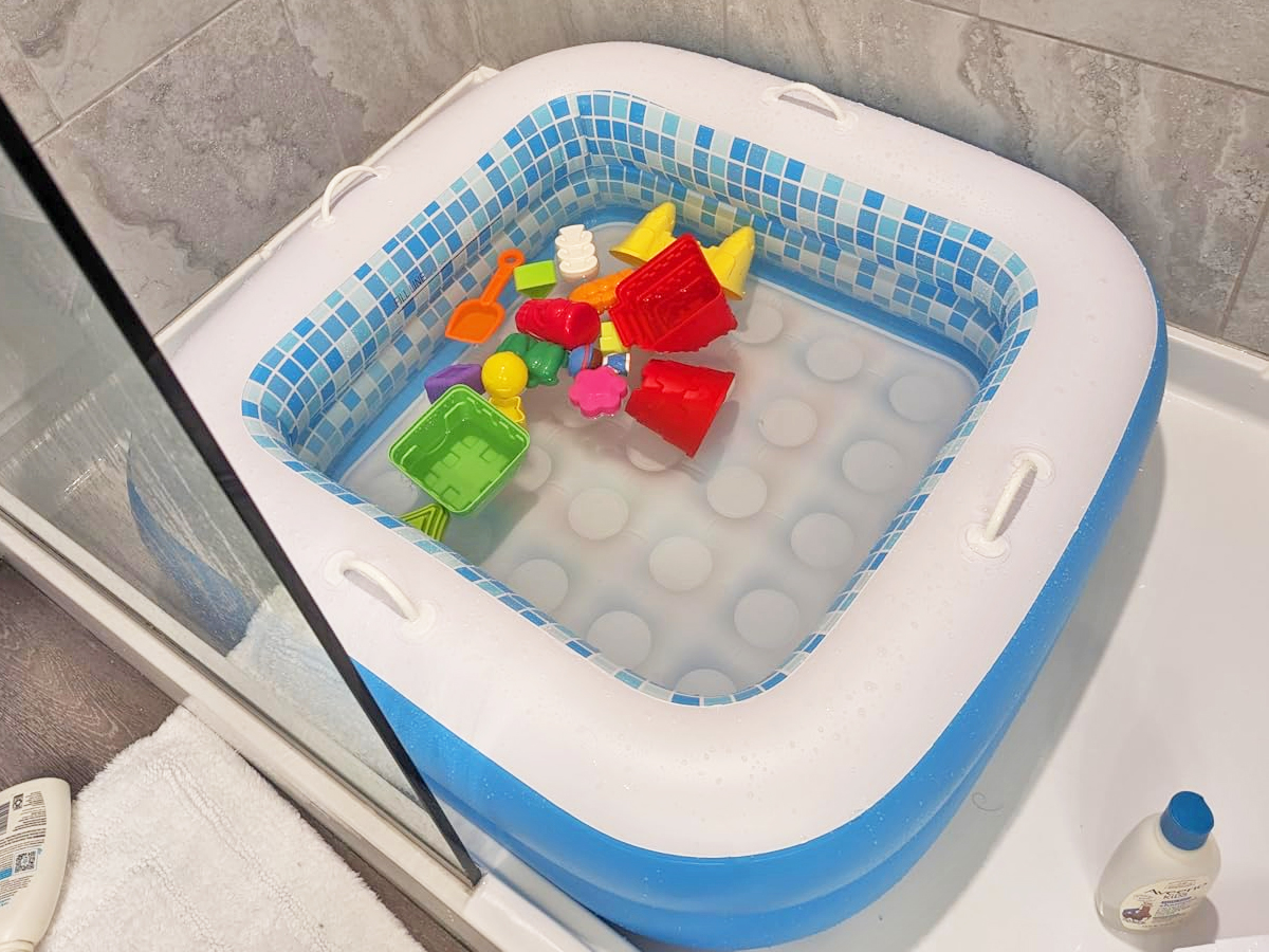 Toddler Inflatable Pool Just $12.98 on Amazon | Doubles as a Ball Pit or Portable Bath