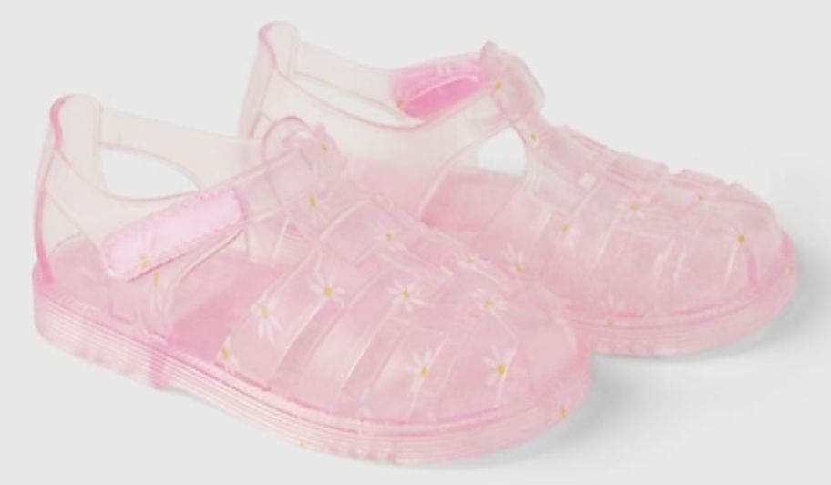 pink jelly toddler fisherman sandals