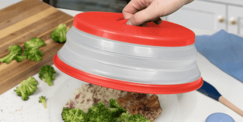Vented Microwave Cover Only $8.99 on Amazon | Keeps Your Microwave Clean!