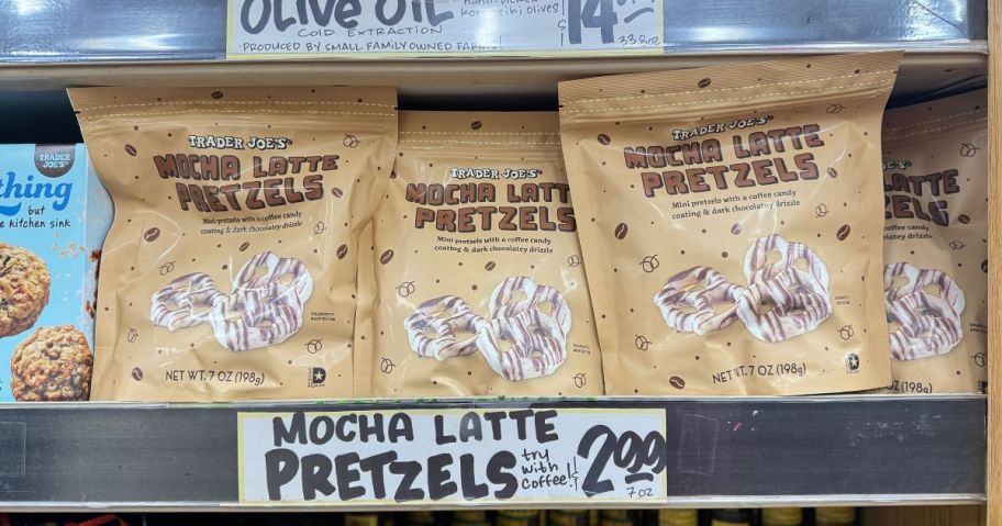 Trader Joe's Mocha Latte Pretzels