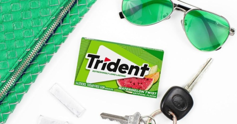 14-count trident watermelon twist gum in package