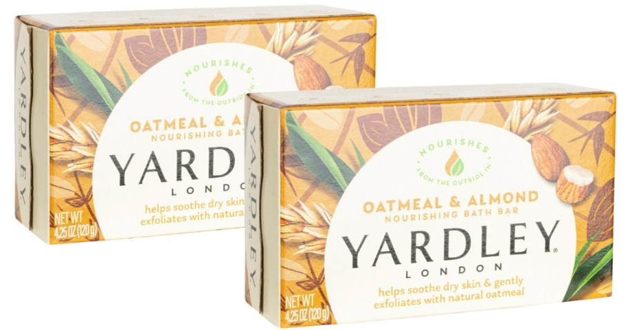 2 bars of Yardley London Oatmeal & Almond Soap