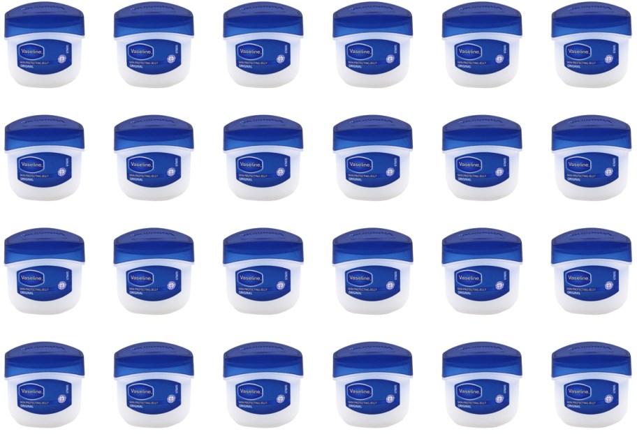 24 mini jars of Vaseline Original Skin Protecting Jelly