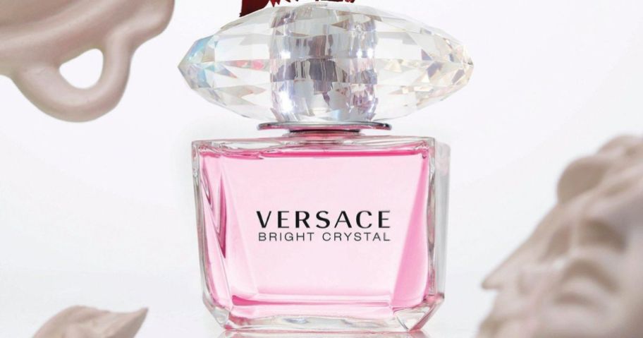 A bottle of Versace Bright Crystal perfume