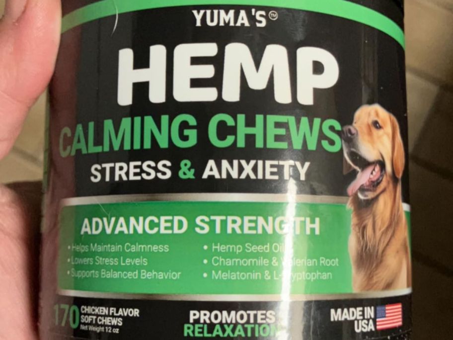 YUMA'S Hemp Calming Chews for Dogs 170-Count