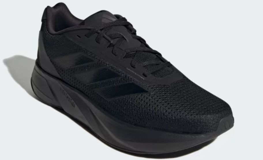 a black adidas mens running shoe