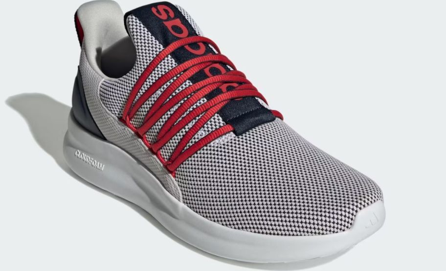 a gray adidas mens running shoe