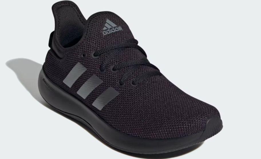 a black adidas womens running shoe