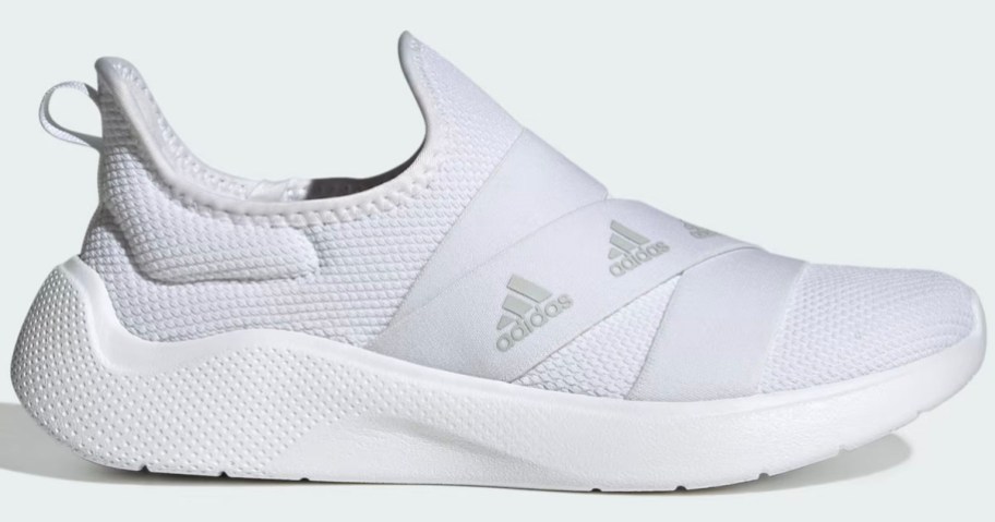 adidas white womens shoe stock image