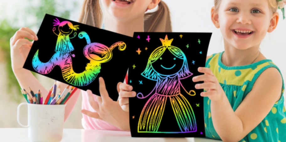 Rainbow Scratch Art 60-Piece Set Only $4.99 on Amazon (Reg. $11)