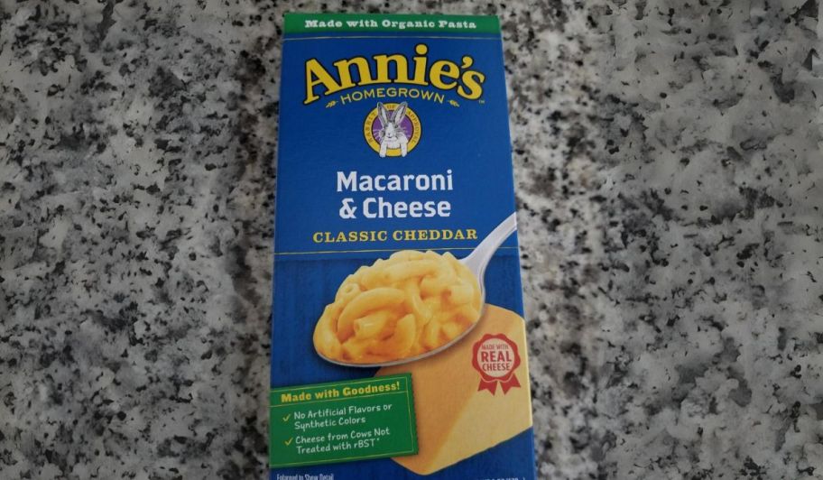 a box of annies organic classic mac n cheese