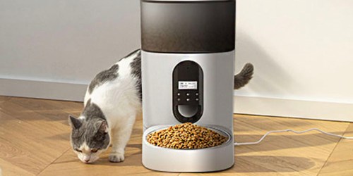 Automatic Pet Food Dispenser Only $23.99 Shipped w/ Prime (Reg. $60)