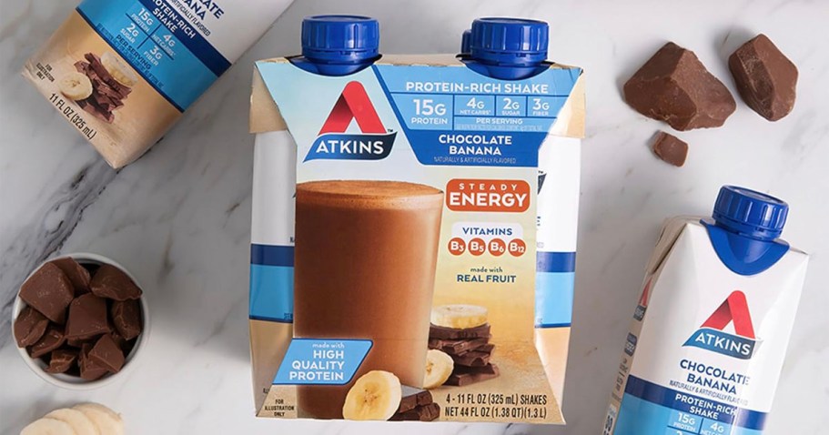 Atkins Protein Shakes 12-Pack Just $11 on Amazon | Gluten-Free & Keto-Friendly