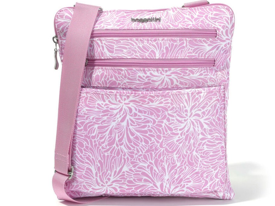 stock image of pink and white chelsea crossbody bag