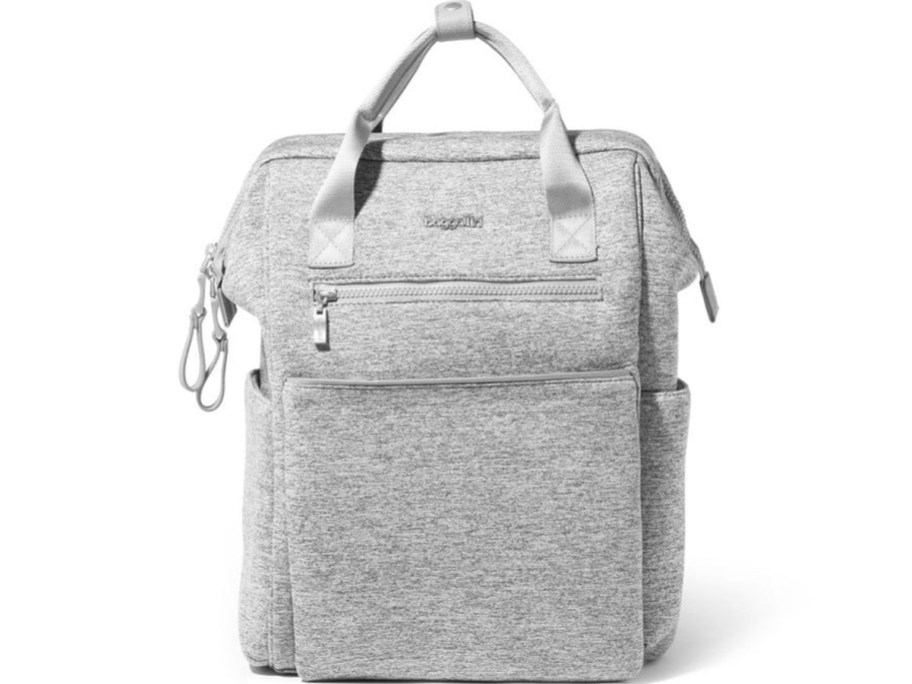gray baggallini backpack stock image