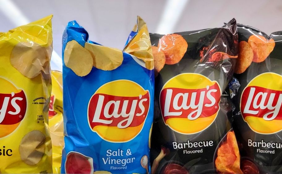 bags of lays chips on the shelf