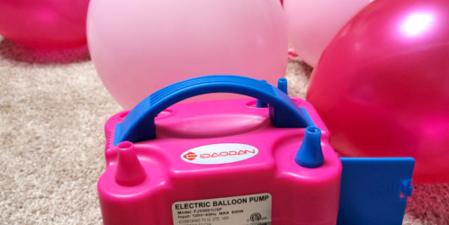 Electric Balloon Pump Only $13.99 on Amazon (Reg. $28) – Perfect for Balloon Arches!