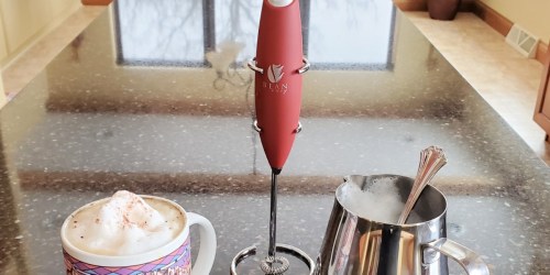 Handheld Milk Frother from $6.49 Shipped for Amazon Prime Members | Great for Coffee & Protein Shakes