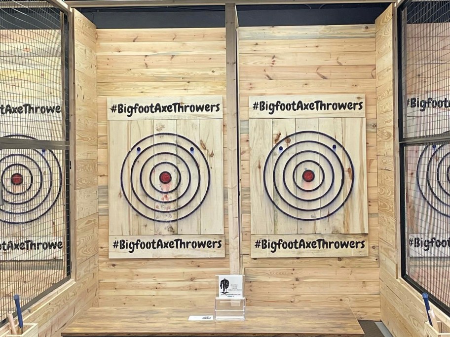 big foot axe throwers boards 