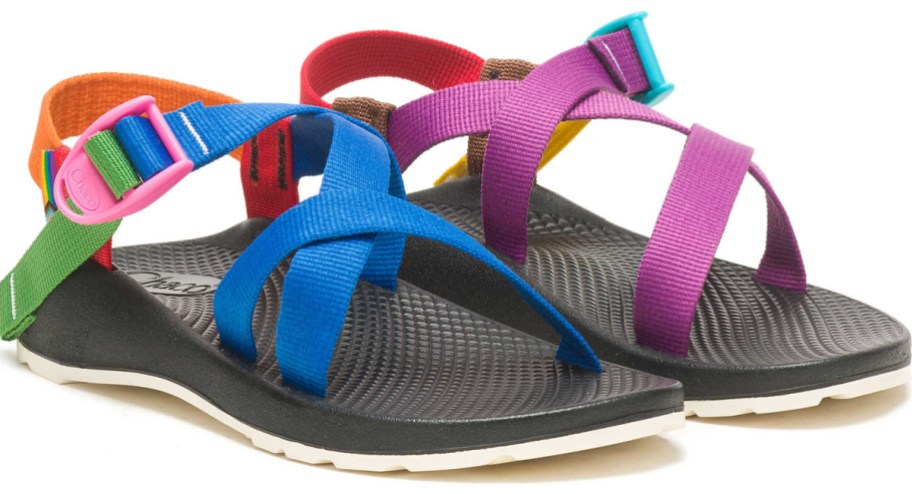 multicolored kids outdoor sandals