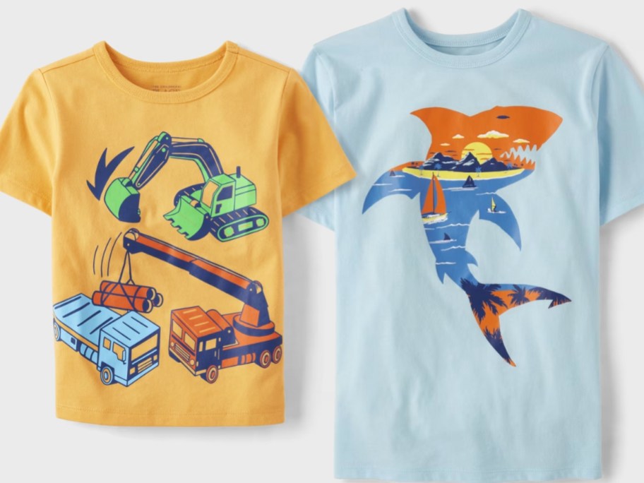 toddler boys and big boys graphic tees