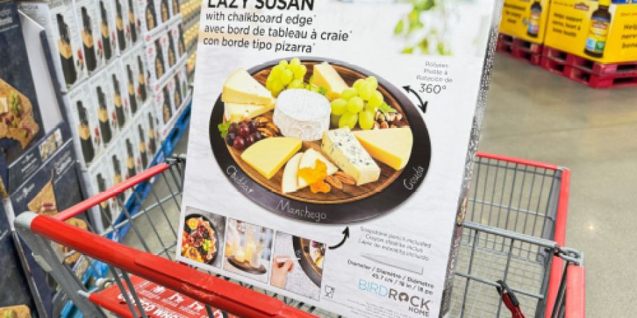 Lazy Susan Turntable with Chalkboard Edge Just $19.99 at Costco – Perfect for Charcuterie