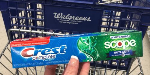 Score 3 FREE Crest Toothpastes at Walgreens (+ Make Over $5 After Rewards!)