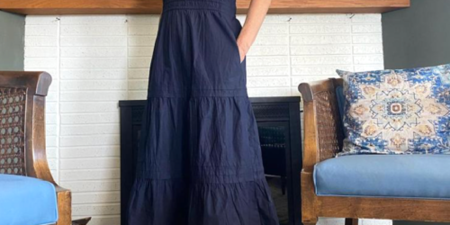 Quince Cotton Tiered Maxi Dress JUST $69.90 Shipped (Looks like Anthro, But $100 Less!)