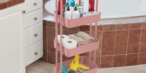 65% Off Storage Products + Free Shipping w/ Prime | 4-Tier Rolling Cart $24.99 Shipped (Reg. $70)