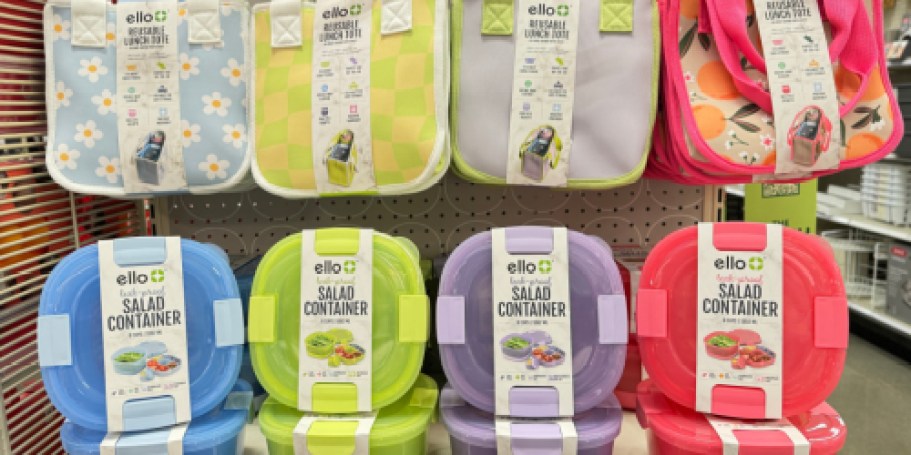 Target Ello Food Storage Sale | $10 Lunch Totes, Salad Containers + More
