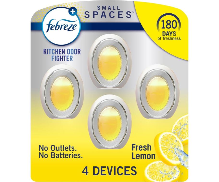 febreze small spaces 4 pack in lemon