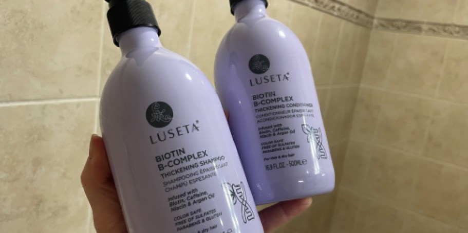 Luseta Biotin Shampoo & Conditioner Set Just $17.49 on Amazon | Repairs Damaged Hair