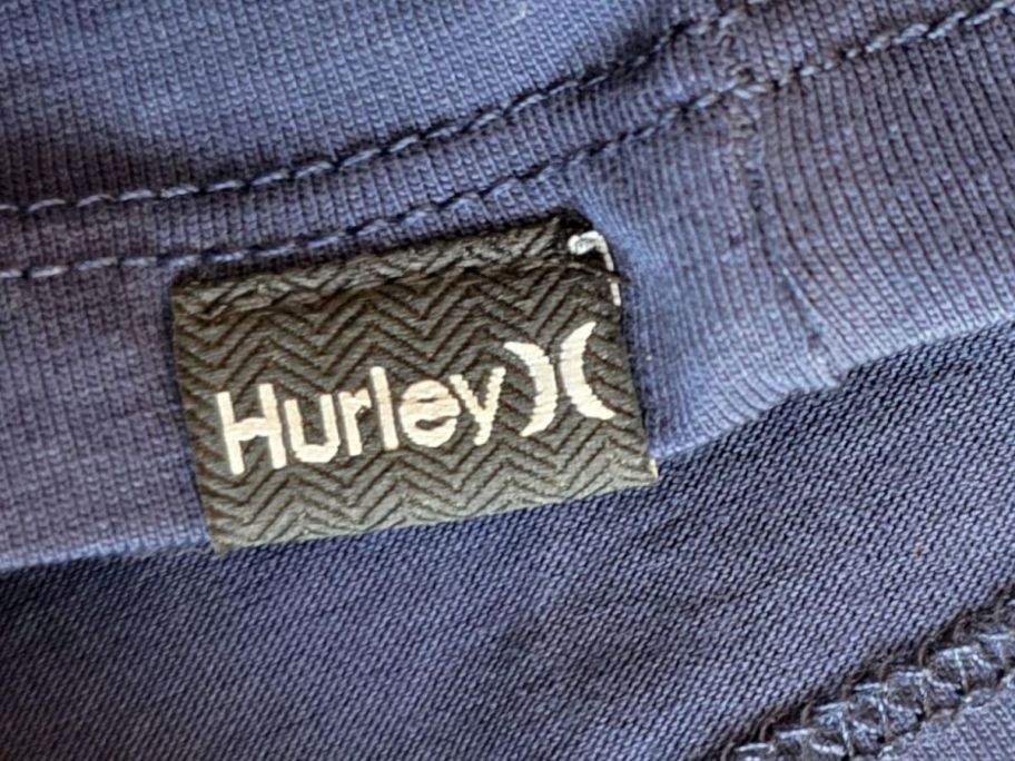 hurley tag on shirt