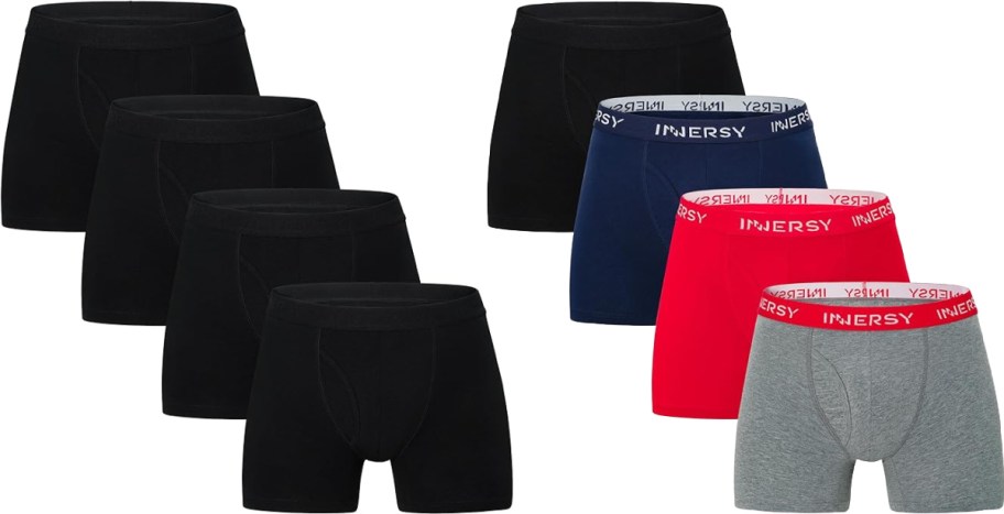 innersy 4 pack boxers in black and colors-2