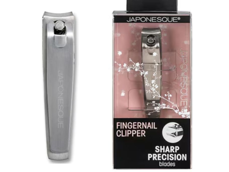 japonesque nail clipper and packaging next to each other on white background