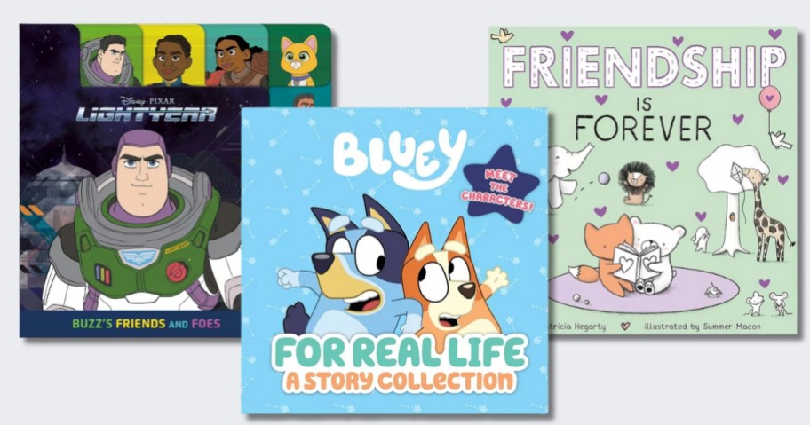 Buzz Lightyear, Bluey and Friendship board books