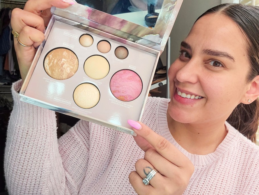 Laura Geller Face Palette Only $37.95 ($112 Value) | Includes Blush, Bronzer, Highlighters & Eyeshadow