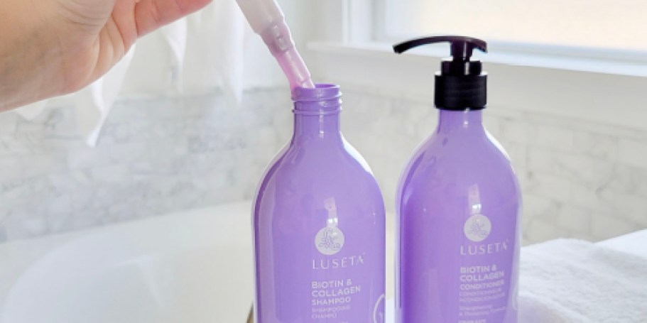 Luseta Biotin & Collagen Shampoo and Conditioner Set Only $17.99 Shipped on Amazon (Thickens Fine or Thinning Hair)