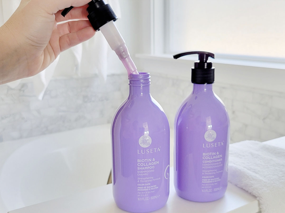 Luseta Biotin & Collagen Shampoo and Conditioner Set Only 17.99