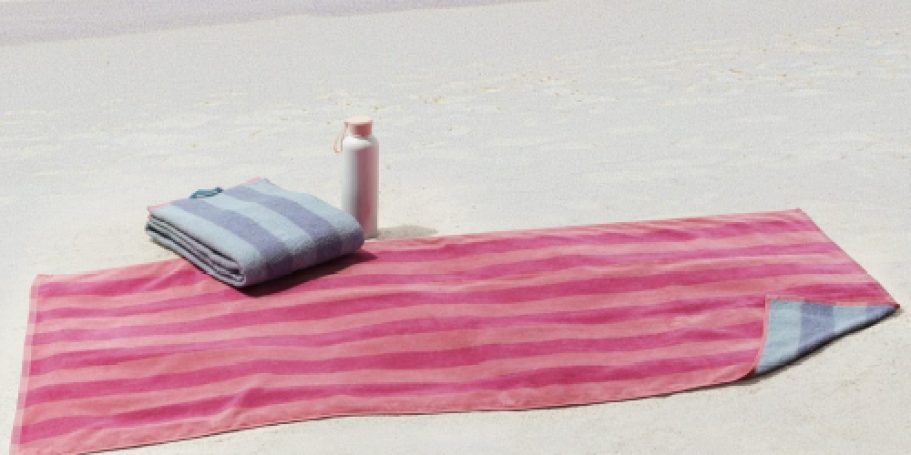 Mainstays Beach Towel 4-Pack Only $12.99 on Walmart.com (Stock Up Before Summer!)