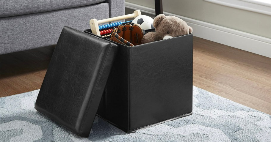 Collapsible Storage Ottoman Only $10 on Walmart.com
