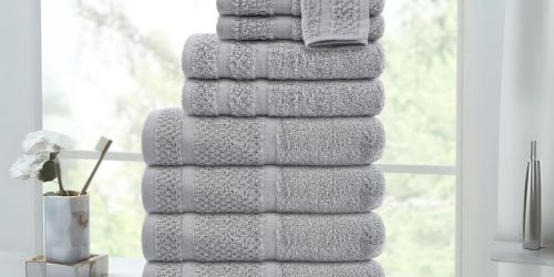 Mainstays 10-Piece Bath Towel Set Just $13.97 on Walmart.com