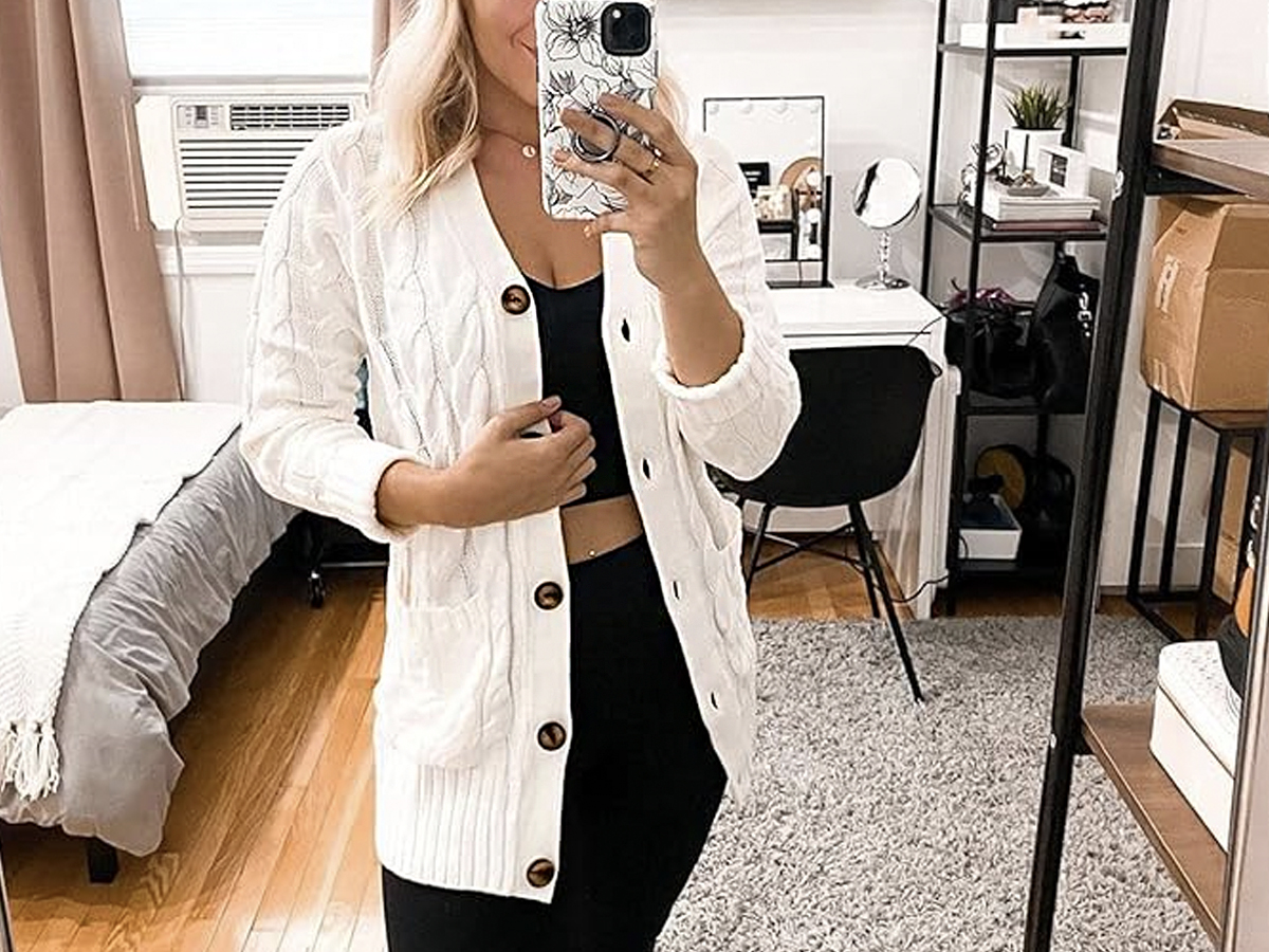 HURRY! Women’s Cable Knit Cardigan Only $26.59 Shipped on Amazon (Reg. $58)
