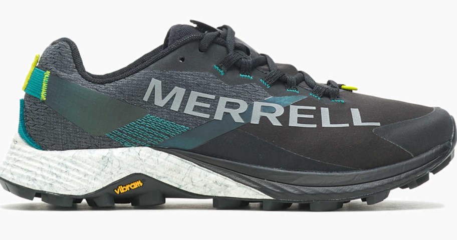 black, teal and white women's Merrell Trail shoe