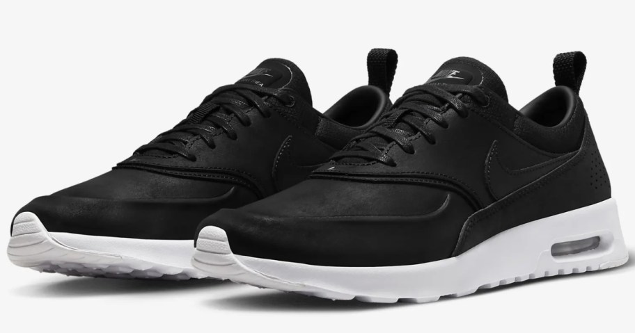 black and white women's Nike Air Max Shoes