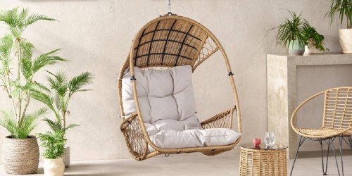 Hanging Rattan Egg Chair Just $187 Shipped on HomeDepot.com (Regularly $300)