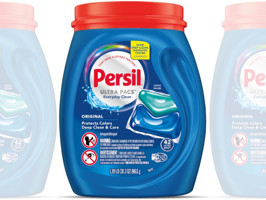 tub of Persil laundry pacs